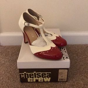 Great Gatsby Vintage Two Tone T-Strap Heels